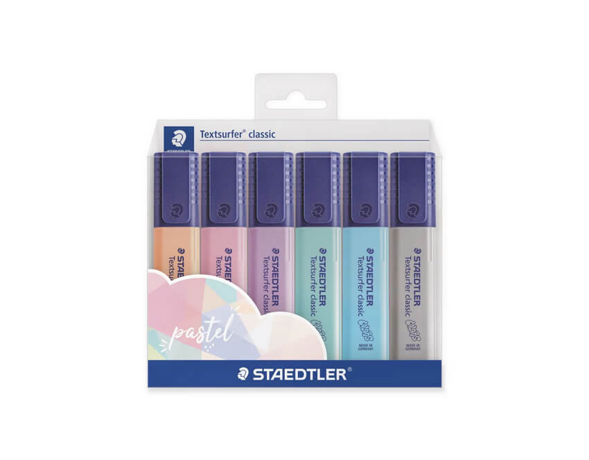 Staedtler Textsurfer Classic 364 Highlighter - Pack of 6, Permanent  Markers