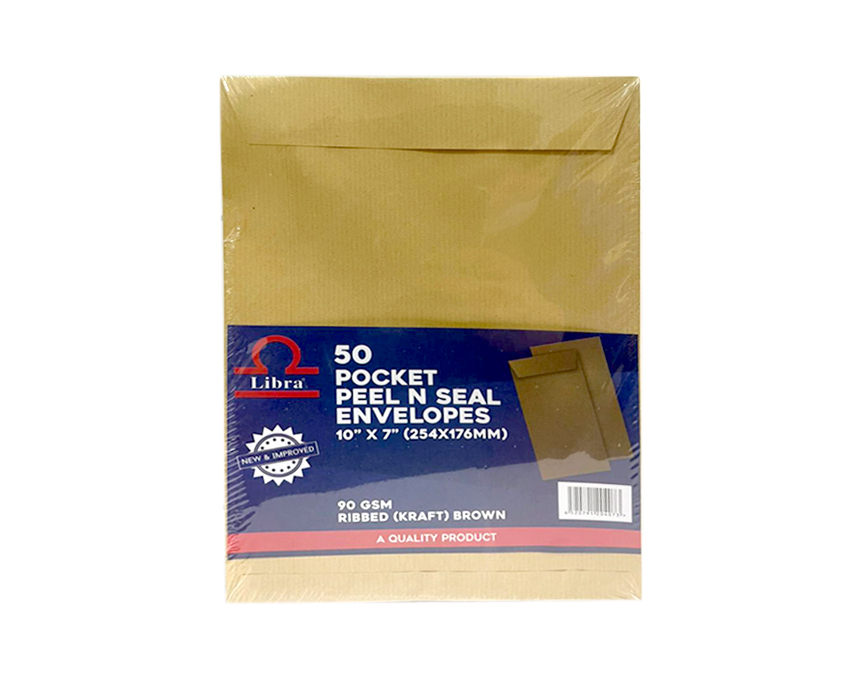 Libra 50 pocket Envelopes 100 GSM White 10X7 (254X176mm) Envelopes