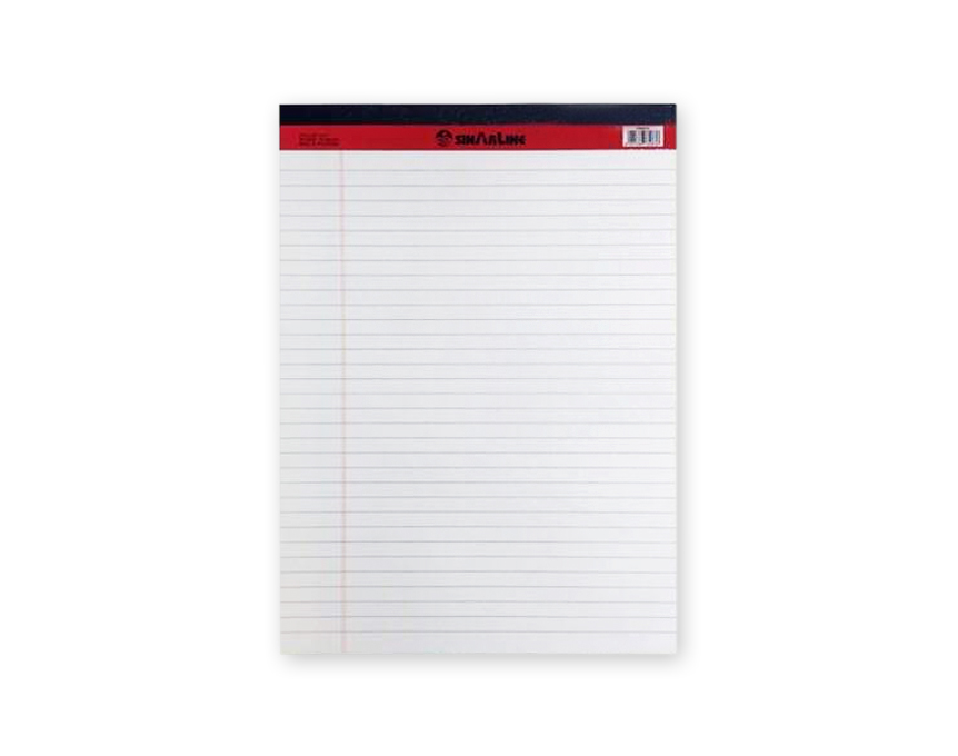 Sinarline Writing Pad 80sheets A4 White (pc) Notepads Office Zone