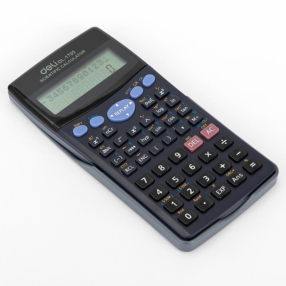 Deli DL 1705 Scientific Calculator Mixed Color Calulators Office Zone
