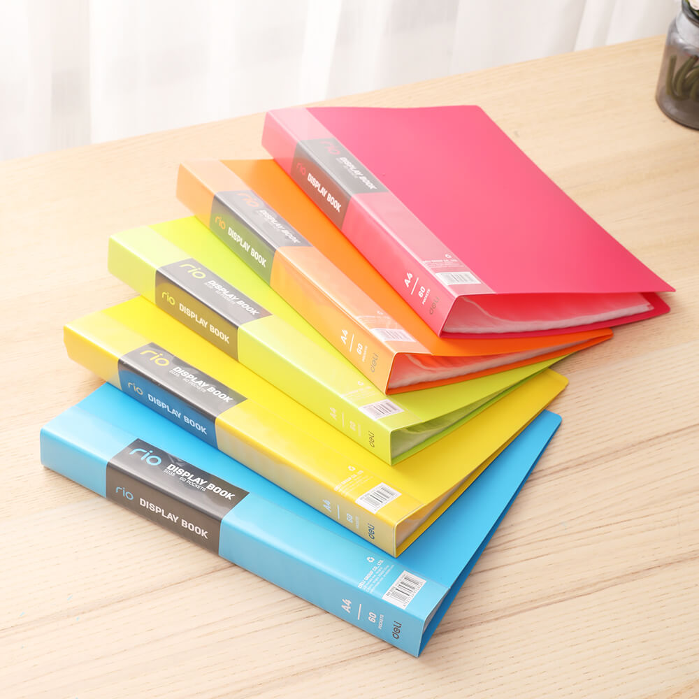 Deli Rio Display Books 60 Projects & Available in Five Colors Document Bags & Display Books