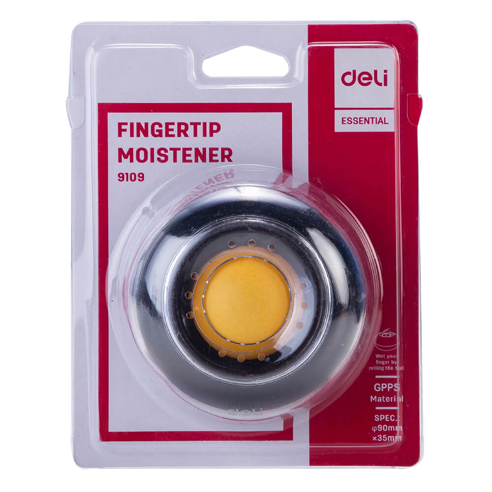 Deli 909 FingerTip Moistener GPPS Material Available in Two Color
