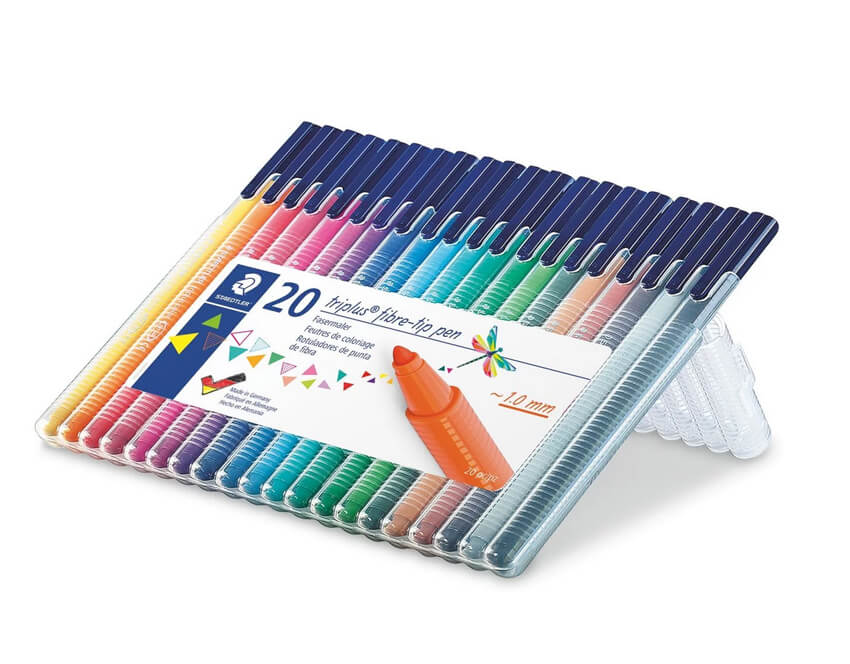 Staedtler Triplus Color 323 Triangular fibre - tip pen available in ...