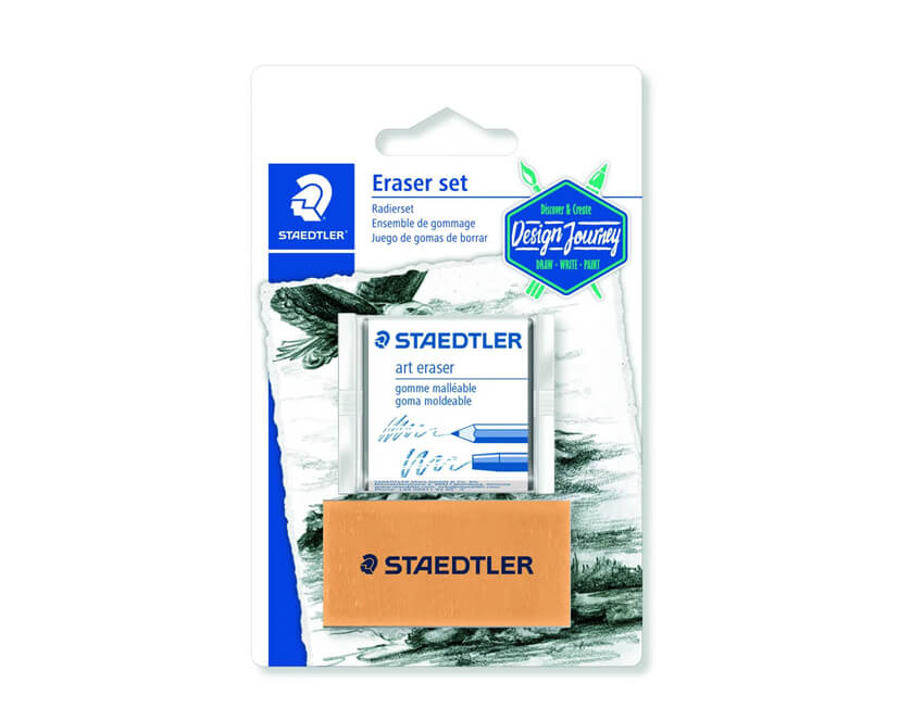 STAEDTLER® 5427 Art Eraser (Kneadable) Blister Card one Piece Sharpener, Eraser & Correction